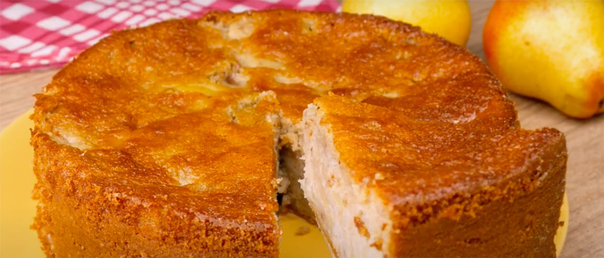 Une recette facile et rapide du gâteau aux poires