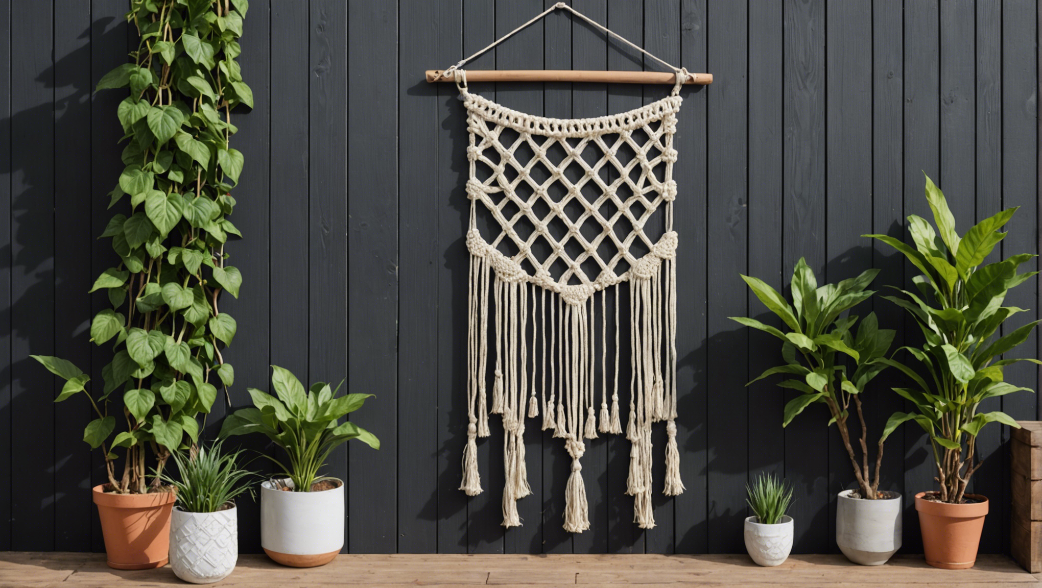 Comment créer votre propre tenture décorative en macramé pour embellir votre jardin ?