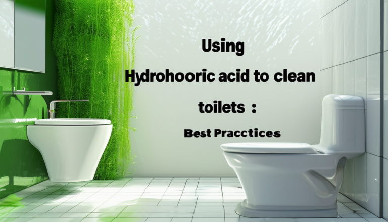 découvrez les bonnes pratiques pour nettoyer les toilettes avec de l'acide chlorhydrique dans cet article informatif.