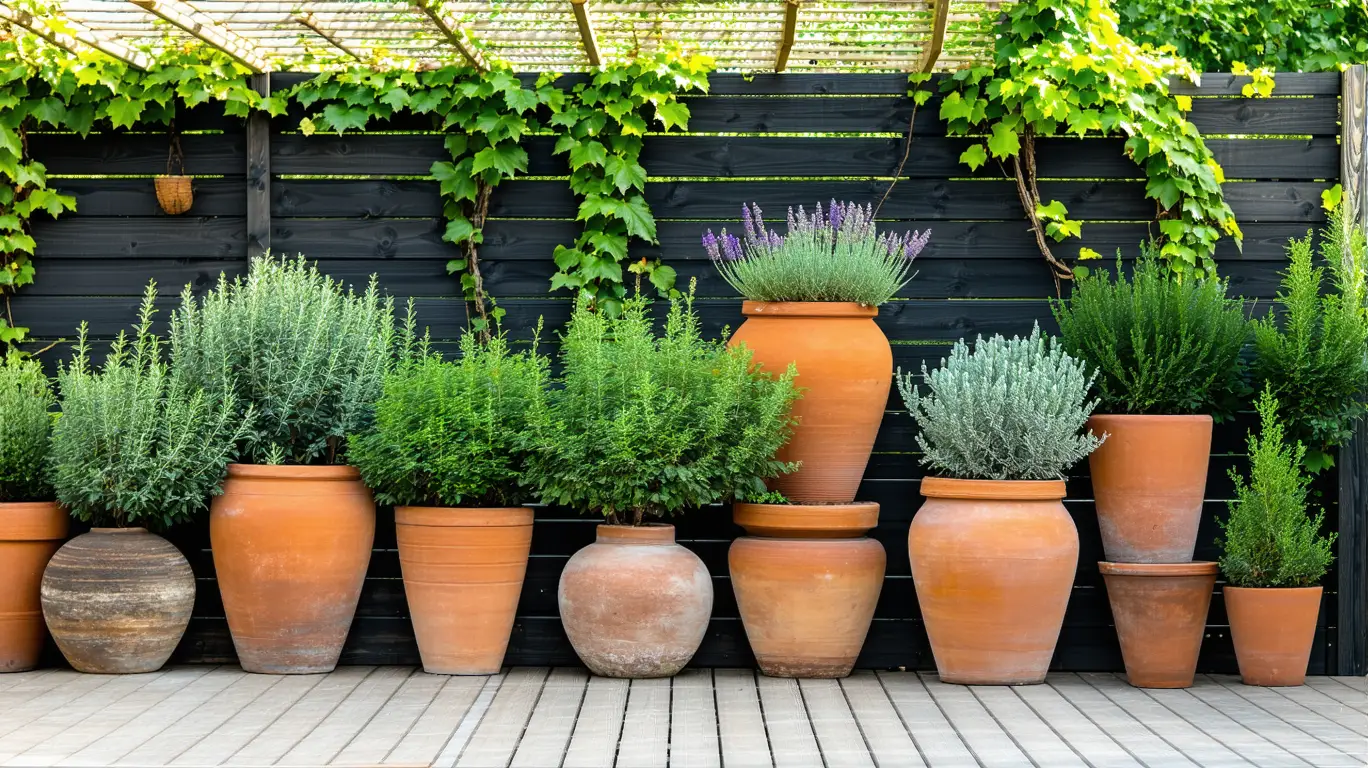 5 façons créatives d'utiliser de grands pots en terre cuite dans votre jardin